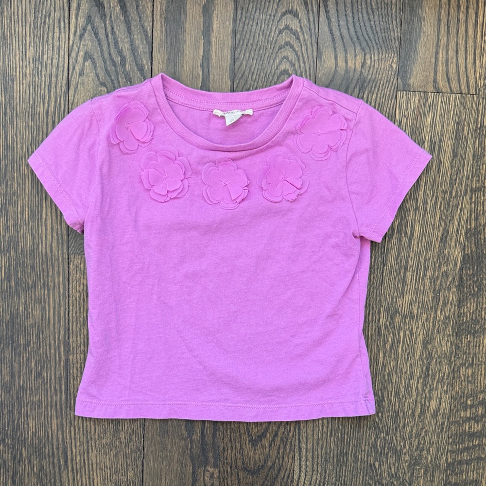 Crewcuts Pink Floral Short Sleeve Tee